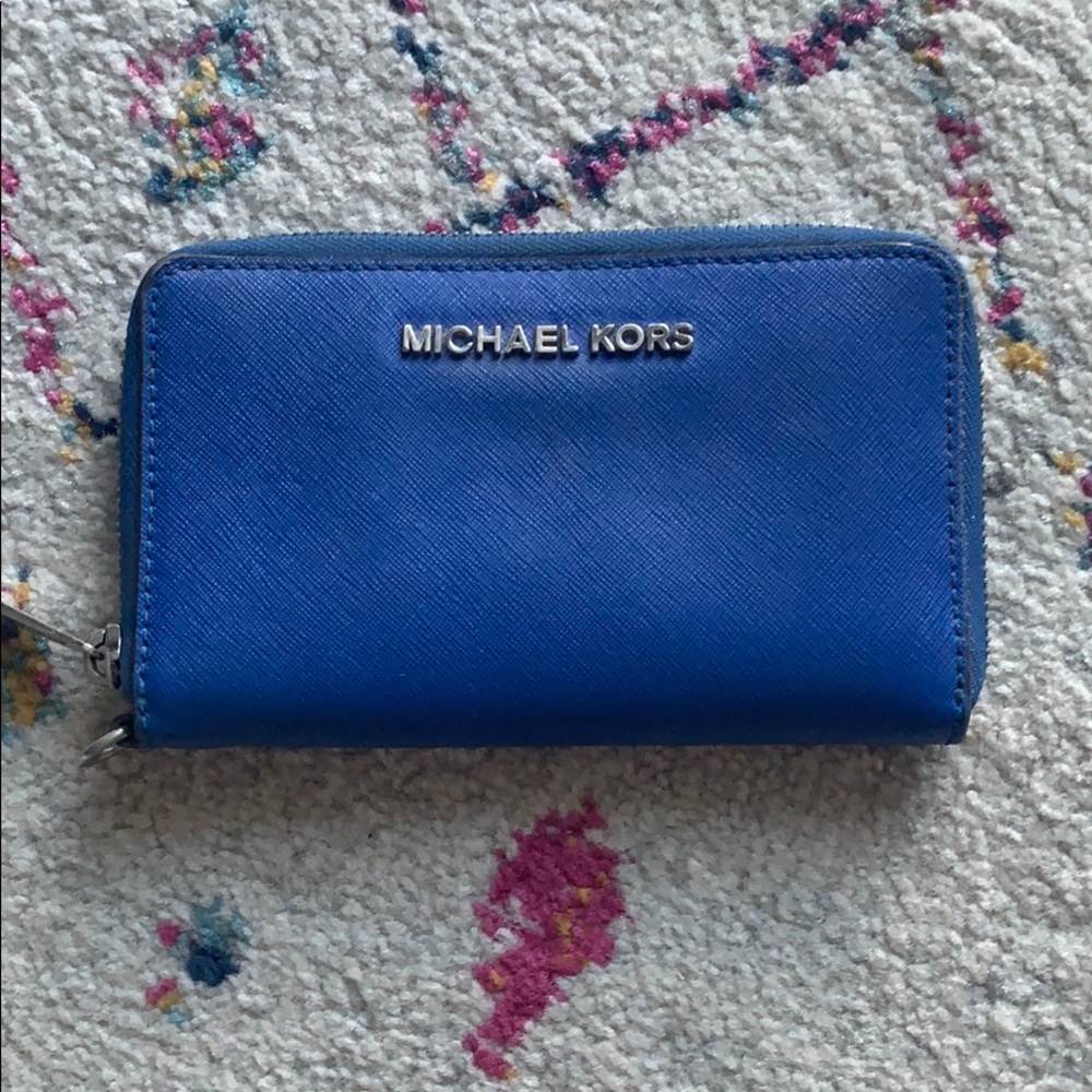 Blue Michael Kors Wallet (without strap)